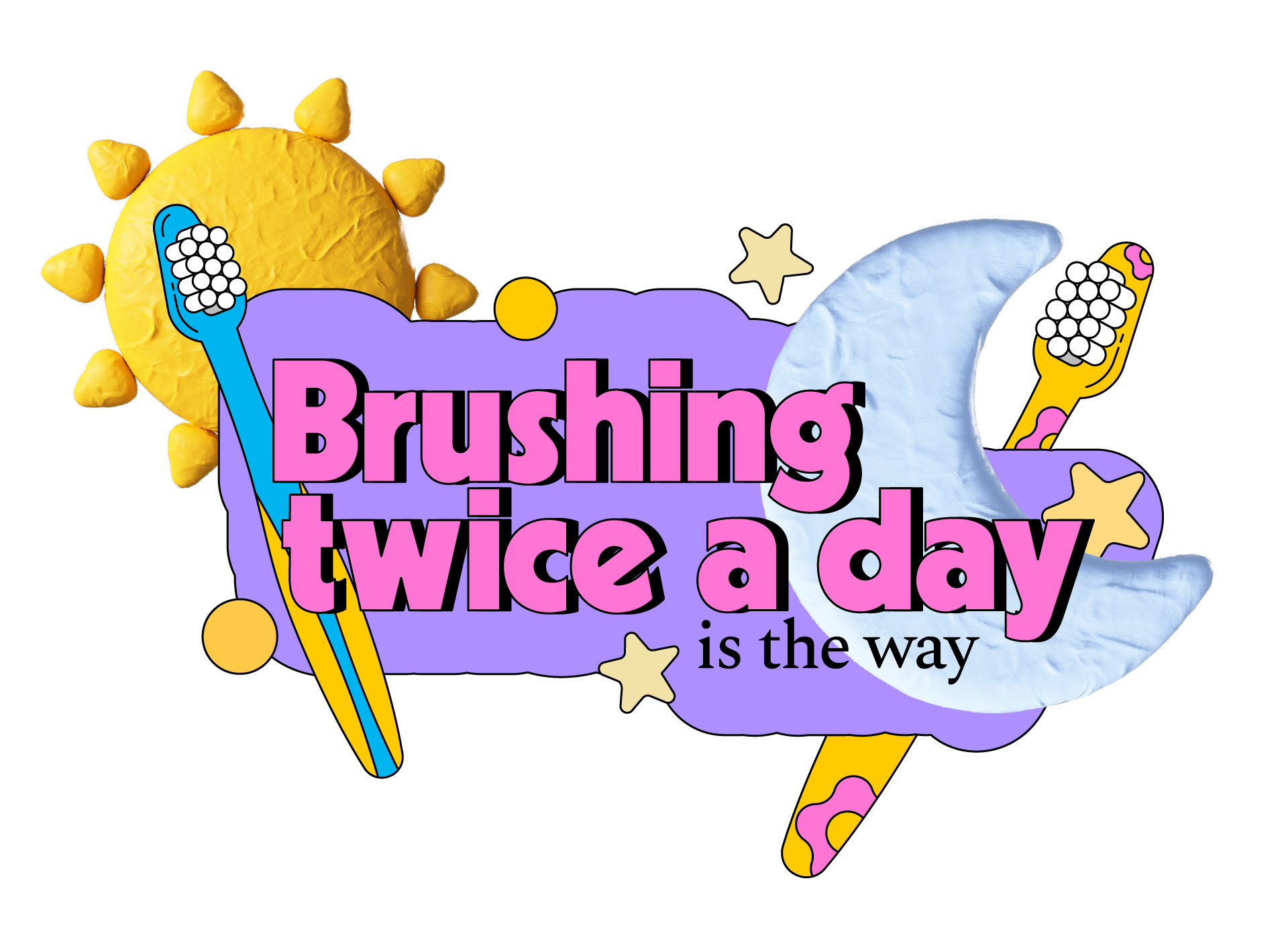 Brushing twice a day is the way