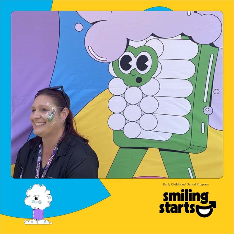 Smiling Starts staff member