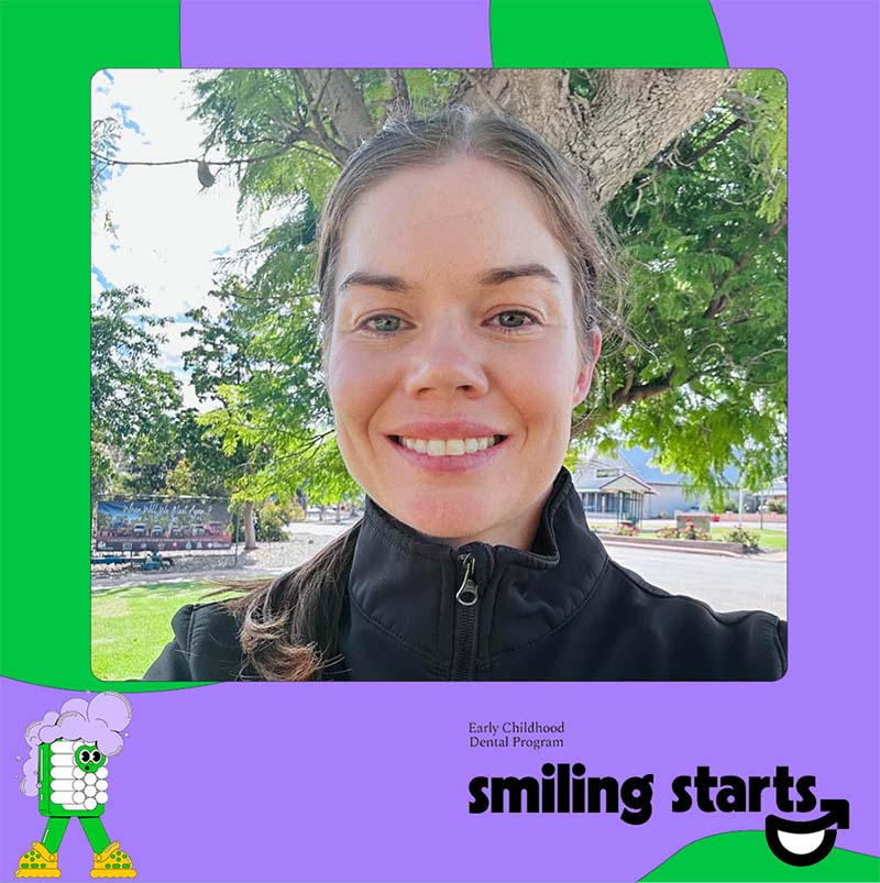 Smiling Starts staff member